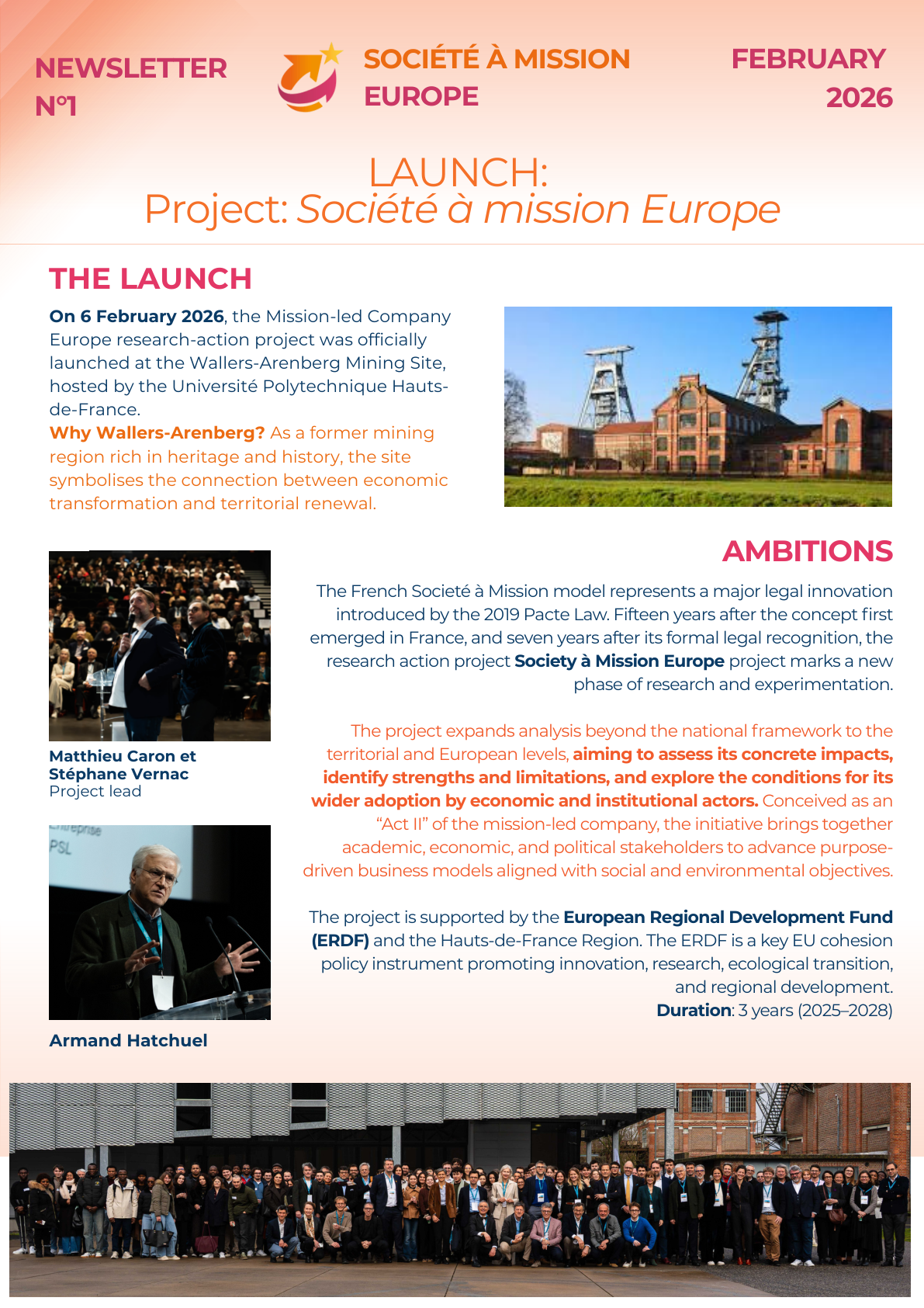 Newsletter N°1 — Lancement du projet