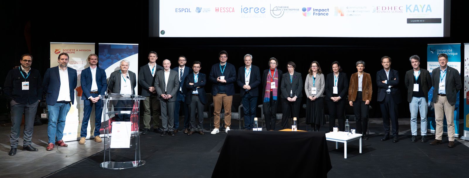 Conférence Société à Mission Europe - Partenaires réunis sur scène